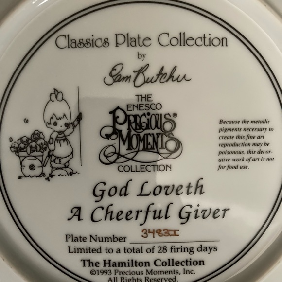 Precious moments display plate - Picture 11 of 11